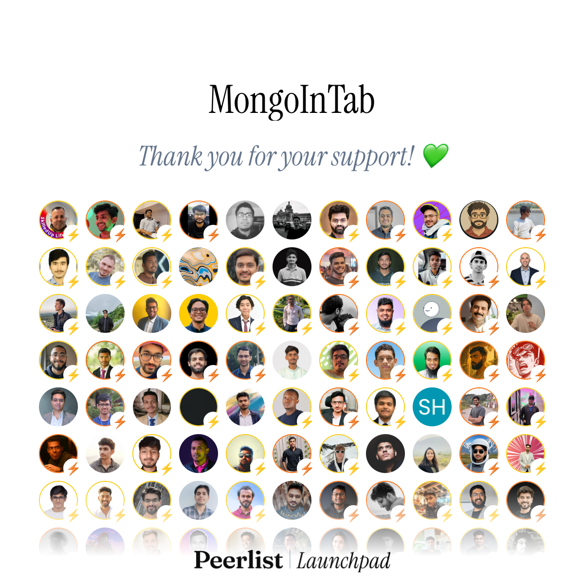 Thanks to Supporters